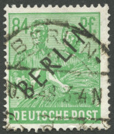 BERLIN 16 O, 1948, 84 Pf. Schwarzaufdruck, Pracht, Gepr. H.D. Schlegel, Mi. 100.- - Other & Unclassified