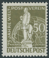 BERLIN 38 , 1949, 50 Pf. Stephan, Pracht, Mi. 180.- - Used Stamps