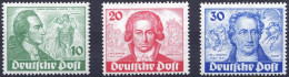 BERLIN 61-63 , 1949, Goethe, Prachtsatz, Mi. 320.- - Unused Stamps
