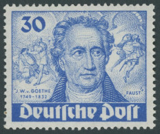 BERLIN 63I , 1949, 30 Pf. Goethe Mit Abart Farbpunkt Links Neben J Von J.W. V. Goethe, Postfrisch, Pracht, Mi. 80.- - Other & Unclassified