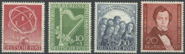 BERLIN 71-74 , 1950/1, ERP, Philharmonie,Lortzing, Falzrest, 4 Prachtwerte, Mi. 112.- - Otros & Sin Clasificación