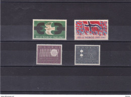 NORVEGE 1965 UIT, Libération Yvert 480-481 + 482-483 NEUF** MNH - Unused Stamps