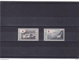 NORVEGE 1965 CROIX ROUGE Paysages Yvert 484-485 NEUF** MNH Cote : 6 Euros - Unused Stamps