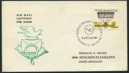 DEUTSCHE LUFTHANSA 953a BRIEF, 26.8.1967, Budapest-München, Prachtbrief - Covers & Documents