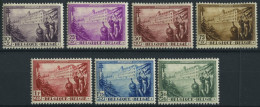 BELGIEN 347-53 , 1932, TBC, Falzrest, Prachtsatz - Ungebraucht