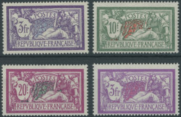 FRANKREICH 181-83,222 , 1925/7, Allegorie, Erstfalzrest, 3 Prachtwerte - Sonstige & Ohne Zuordnung