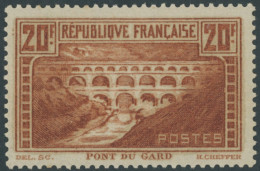 FRANKREICH 242C , 1931, 20 Fr. Brücke über Den Gard, Gezähnt K 13, Postfrisch, Pracht, Mi. 500.- - Sonstige & Ohne Zuordnung