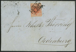 ÖSTERREICH 3X BRIEF, 1850, 3 Kr. Ziegelrot, Handpapier, Type Ia, R2 WIEN, Zwergenschnitt, Zweiseitig Gerissen, Prachtbri - Gebruikt