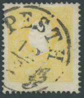 ÖSTERREICH BIS 1867 10IIa O, 1859, 2 Kr, Gelb, Type II, K1 PESTH, Pracht - Andere & Zonder Classificatie