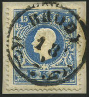 ÖSTERREICH 15I BrfStk, 1858, 15 Kr. Blau, Type I, K1 BRODY, Kabinettbriefstück - Andere & Zonder Classificatie