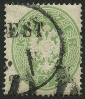 ÖSTERREICH 25 O, 1863, 3 Kr. Grün, Pracht, Mi. 110.- - Used Stamps