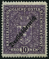 ÖSTERREICH 246IA , 1919, 10 Kr. Schwärzlichbraunviolett, Falzrest, Pracht, Mi. 120.- - Gebraucht