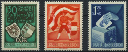 ÖSTERREICH 952-54 , 1950, Volksabstimmung, 30 G. Stumpfe Ecke Sonst Prachtsatz, Mi. 150.- - Gebraucht