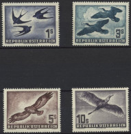 ÖSTERREICH 984-87 , 1953, Vögel, Prachtsatz, Mi. 350.- - Gebraucht