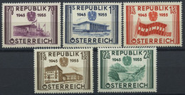 ÖSTERREICH 1012-16 , 1955, Unabhängigkeit, Prachtsatz, Mi. 60.- - Gebraucht