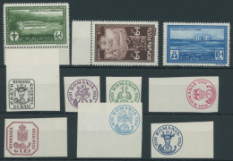 RUMÄNIEN 446-48,50-56 , 1932, Postbeamte Und 75 Jahre Briefmarken, 2 Postfrische Prachtsätze, Mi. 80.- - Sonstige & Ohne Zuordnung