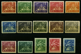 SCHWEDEN 159-73 , 1924, UPU, Falzrest, Prachtsatz, Facit 5500.- Skr. - Usados