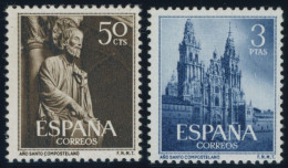 SPANIEN 1025/6 , 1954, Heiliges Jahr, Postfrisch, Pracht, Mi. 80.- - Sonstige & Ohne Zuordnung