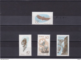 NORVEGE 1970 Nature, Loup Aigle Pulsatilla Vernatis Yvert 558-561 NEUF** MNH Cote : 9 Euros - Unused Stamps