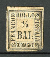 ROMAGNE Yv. Et SASS N° 1   (*)  1/2 B Jaune-paille  Cote 20 Euro  D  2 Scans - Romagna