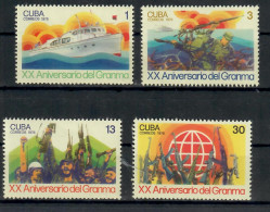 CUBA 1976 ANNIVERSARIO DELLA RIVOLUZIONE  SERIE COMPLETA MNH/** - Nuovi