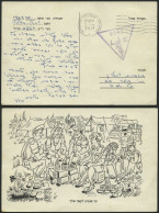 ISRAEL 1967, Dreieckiger Feldpoststempel 2269 Und Poststempel Von Ashoelon Auf Feldpost-Vordruckkarte Von Der ägyptische - Storia Postale