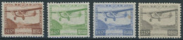 JAPAN 195-98 , 1929/34, Flugzeug, 18 S. Kleine Papierfalte Und 33 S. Kleiner Zahnfehler Sonst Postfrischer Prachtsatz - Andere & Zonder Classificatie