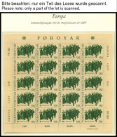EUROPA UNION KB , Postfrische Sammlung Kleinbogen Gemeinschaftsausgaben Von 1981-83 Im Borek Falzlosalbum. Pracht, Mi. 6 - Collections