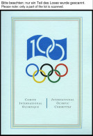 SPORT ,Brief , Präsentation Der Philatelie Kollektion Zum 100 Jährigen Bestehen Des IOC In 3 Bolaffi Spezialalben (dreis - Sonstige & Ohne Zuordnung