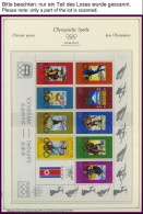 SPORT ,Brief , Umfangreiche Sammlung Olympische Spiele 1980 In 3 Spezialalben Der Deutschen Sporthilfe Mit Kleinbogen, B - Autres & Non Classés