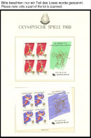 SPORT ,Brief , Olympische Spiele 1988 In 3 Borek Spezialalben Mit Vielen Guten Ausgaben, Auch Viele Ungezähnte Ausgaben, - Autres & Non Classés