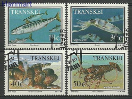 Transkei 1989 Mi 238-241 Cancelled  (SZS6 TRS238-241) - Schalentiere