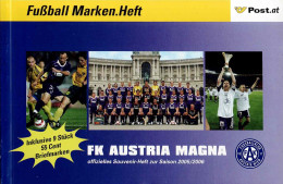 PM Fußball Marken Heft - FK Austria Magna  Mit 9 Verschiedenen Marken  Lt. Scan Postfrisch - Persoonlijke Postzegels