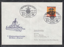 Schöner Schiffpost Marine Beleg BM Boot "Minerva"  1984  Berlin Frankatur - Bateaux