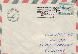 ROMANIA 1991: SPECIAL FLIGHT TO FRANKFURT "LILIENTHAL '91"  Special Cover - Registered Shipping! - Marcofilia