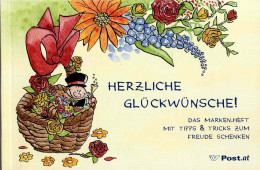 PM Glückwunsch Marken Heft - Herzliche Glückwünsche ! Mit 3 Verschiedenen Marken  Lt. Scan Postfrisch - Timbres Personnalisés