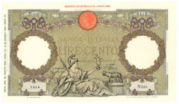 100 LIRE CAPRANESI AQUILA ROMANA TESTINA FASCIO L'AQUILA 28/08/1942 SUP - Otros