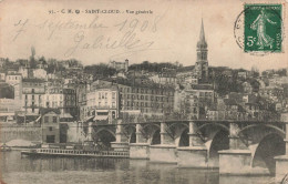 FRANCE - Saint Cloud - Vue Générale - Pont - Eglise - Carte Postale Ancienne - Saint Cloud