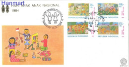 Indonesia 1984 Mi 1135-1138 FDC  (FDC ZS8 INS1135-1138) - Eléphants