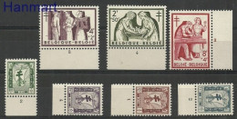 Belgium 1956 Mi Zf 1047-1053 MNH  (ZE3 BLGzf1047-1053) - Bateaux