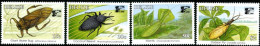 BELIZE 1996 - Surcharge China'96 Sur Insectes - 4 V. - Belize (1973-...)