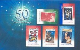 AUSTRALIE 2001 - 50 Ans De Timbres De Noël - 1 BF - Mint Stamps