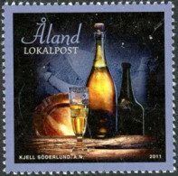 ALAND 2011 - Découverte Du Champagne - 1 Timbre - Aland