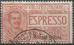 Eritrea Italy Colony - 1907/21  Espresso Sp. Delivery C.50 - VFU Condition - Eritrea
