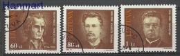 Lithuania 1994 Mi 550-552 Cancelled  (SZE3 LTH550-552) - Ecrivains