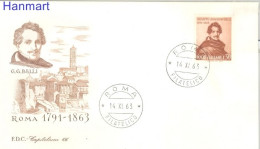 Italy 1963 Mi 1154 FDC  (FDC ZE2 ITA1154) - Ecrivains