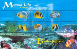 BIOT - 2006 - Vie Marine -II - Poissons Papillons - Butterfly Fish - 6 V. - Poissons