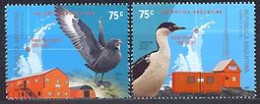 ARGENTINE 2001 - Base Antarctique Brown Et Oiseaux- 2 V. - Stazioni Scientifiche E Stazioni Artici Alla Deriva