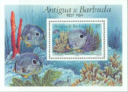 ANTIGUA ET BARBUDA 1990 - Poissons Des Récifs - I - BF - Poissons