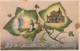 SANTUARIO B V DI CARAVAGGIO ANNO 1949 VIAGGIATA FORMATO PICCOLO - Bergamo